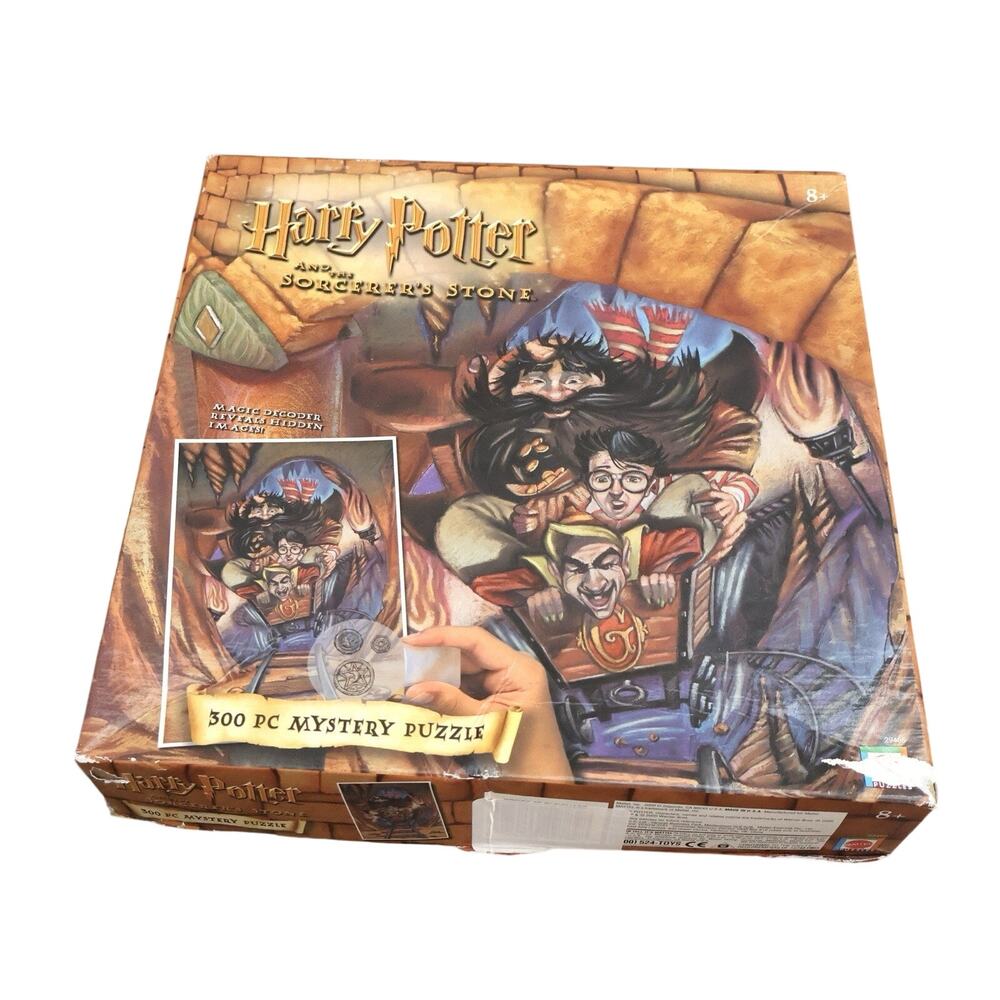 Vintage Harry Potter and the Sorcerer's Stone 300 Pc Mystery Puzzle INCOMPLETE